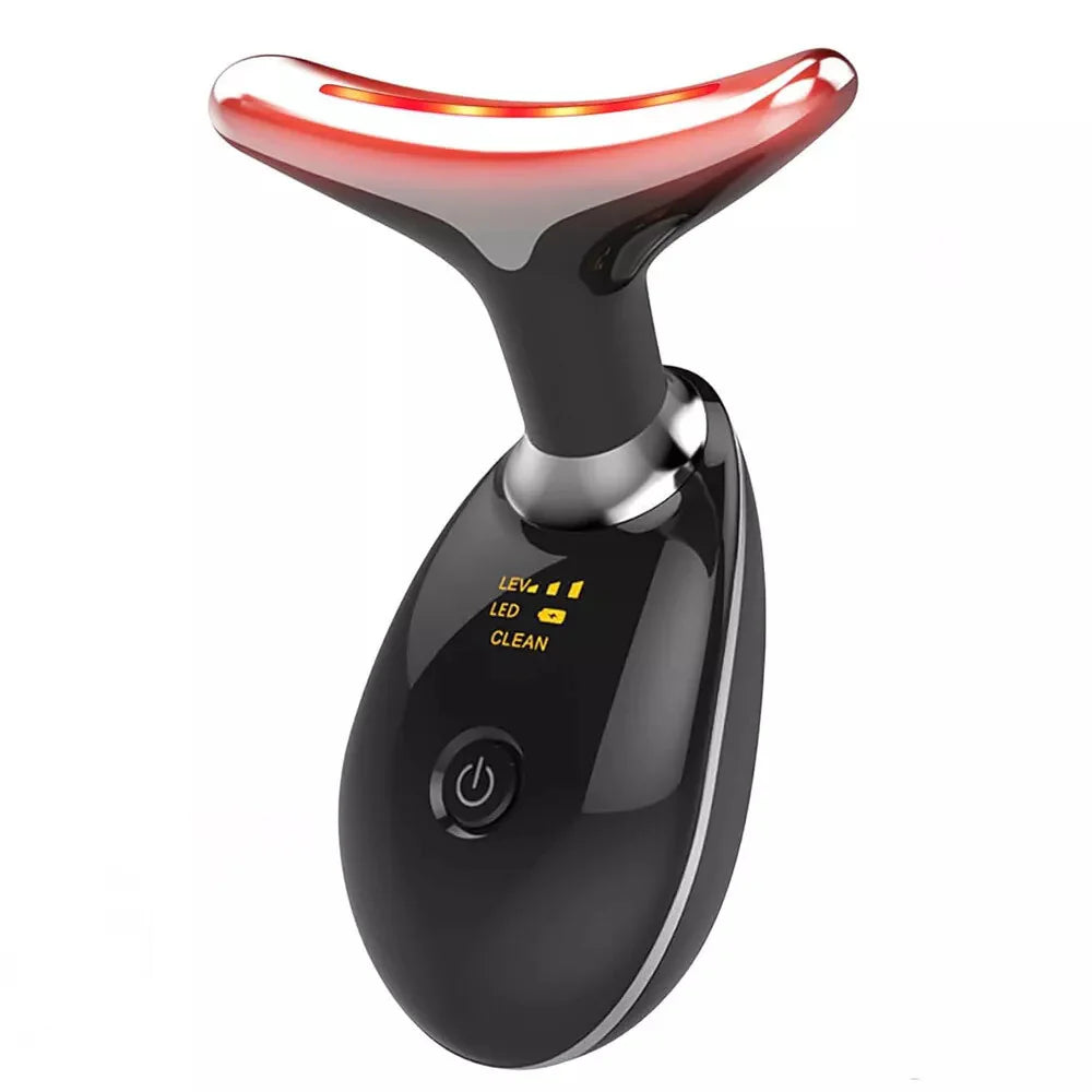 Ninthwave Neck & Face LED Massager – 7-Color Light, Warm Therapy, 3 Massage Modes